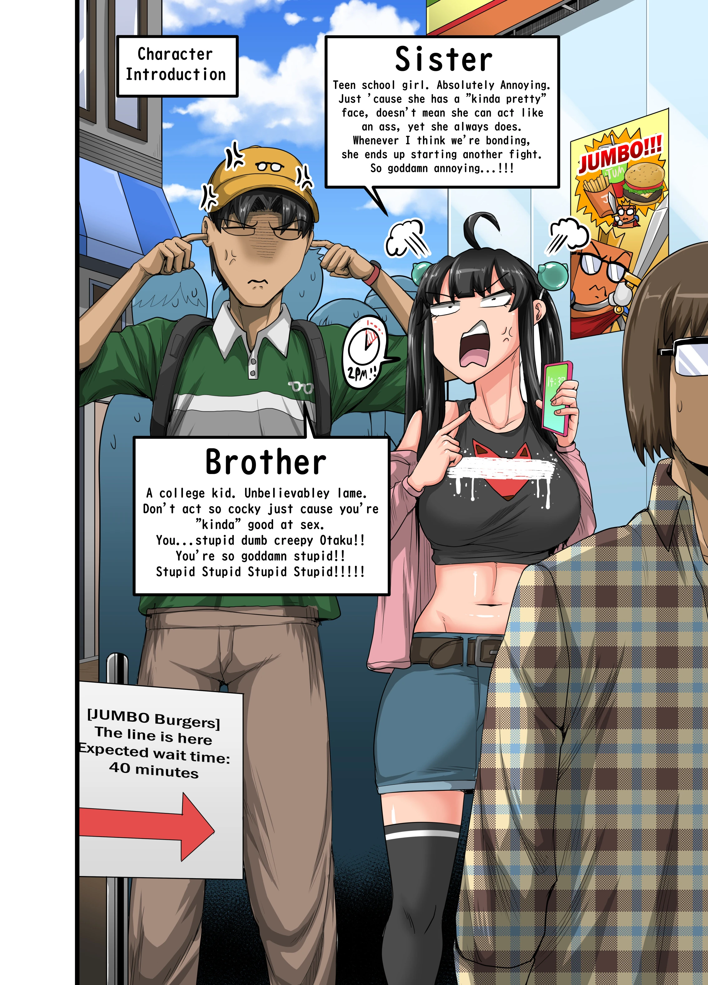 Annoying (Step) Sister Needs to be Scolded: Three! Part 1 image number 1