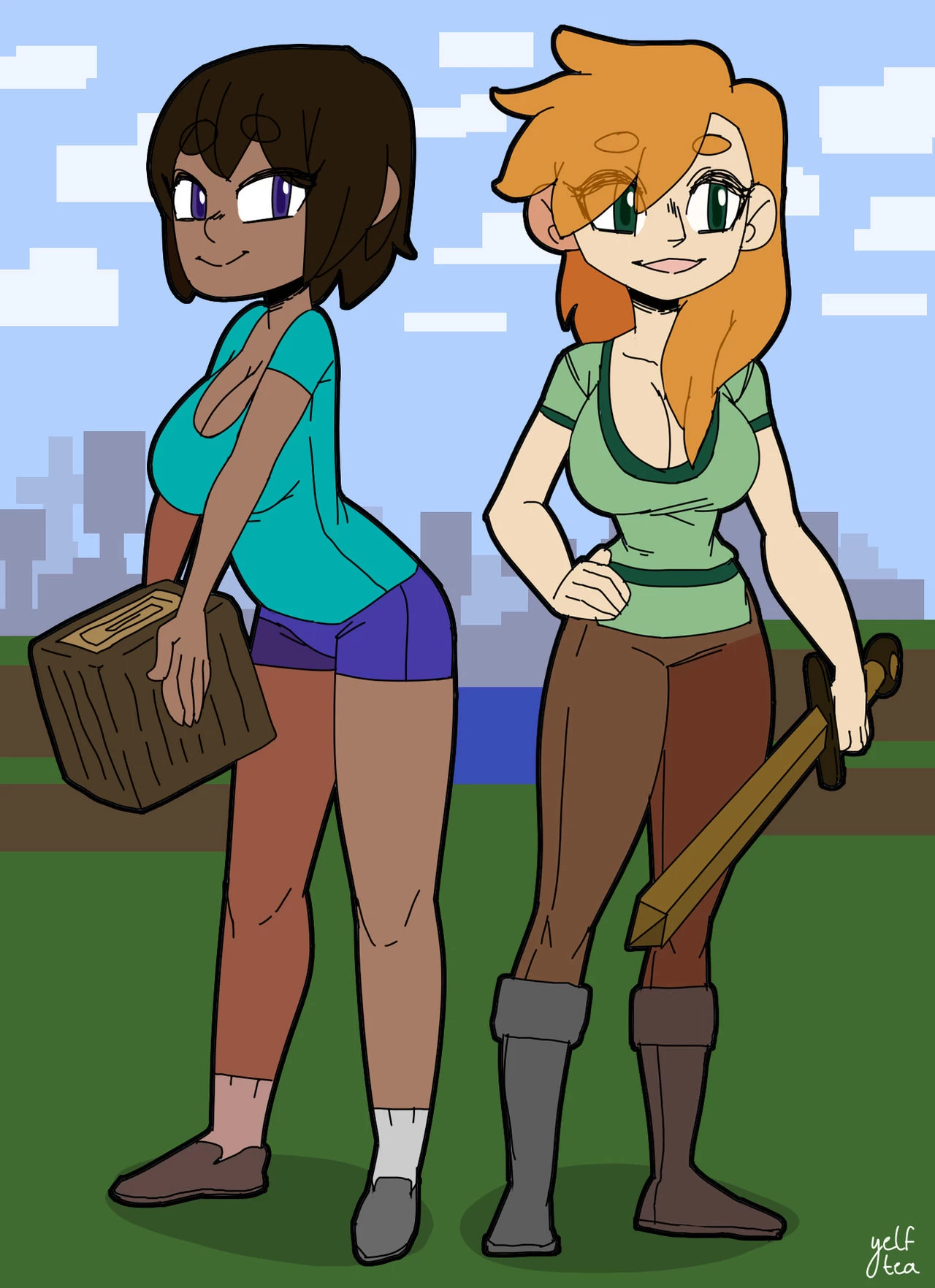 Stevenie and Alex Zombie Encounter