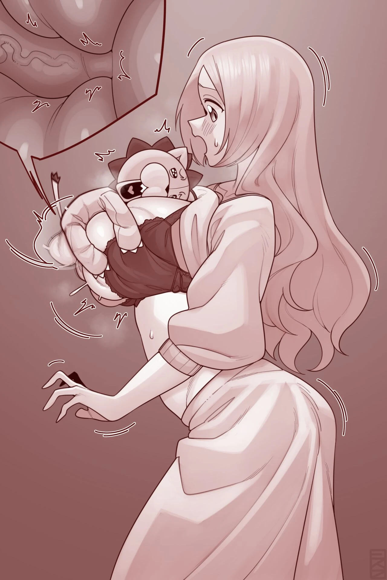 Orihime x Kon image number 5