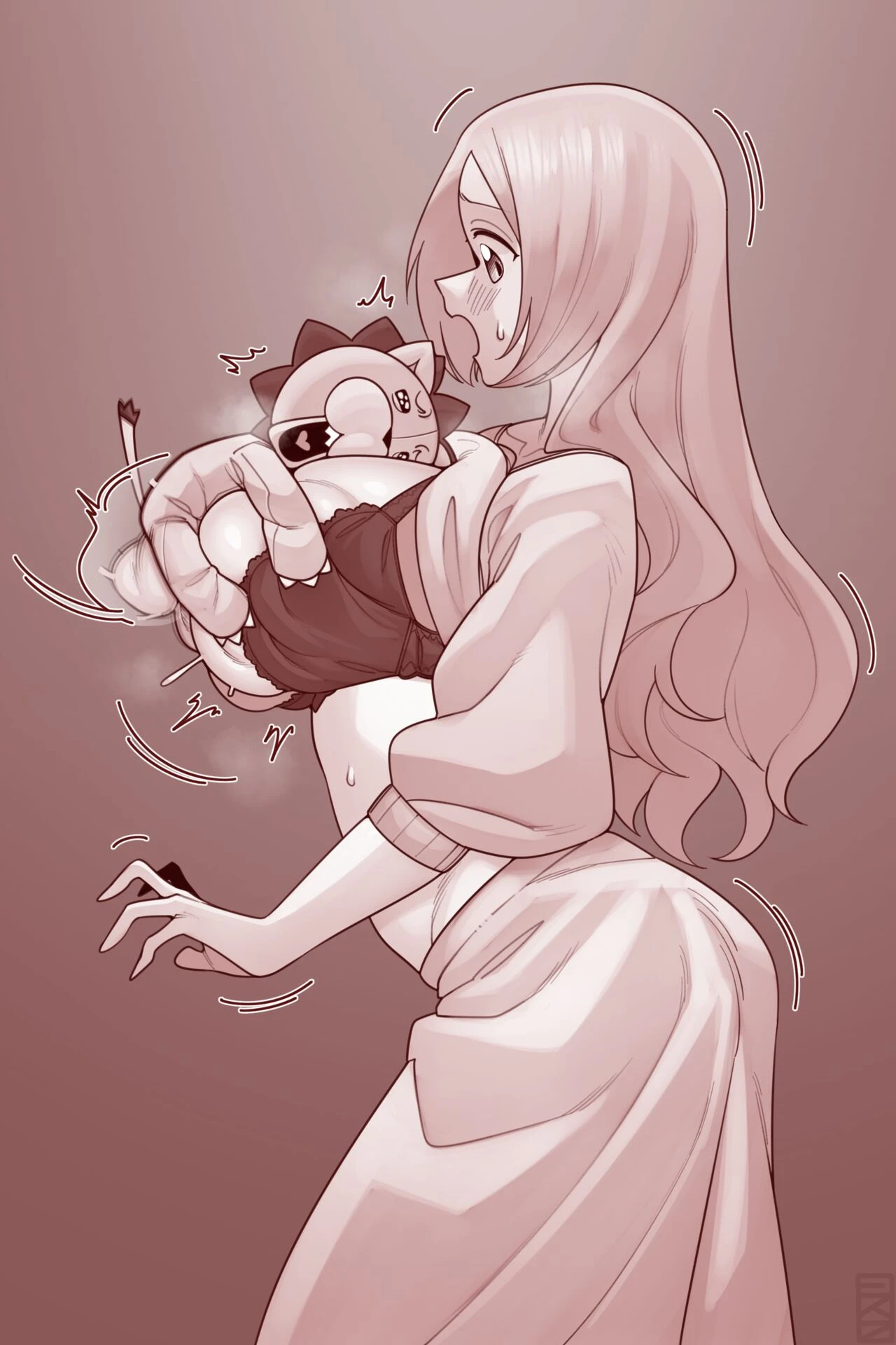 Orihime x Kon image number 6