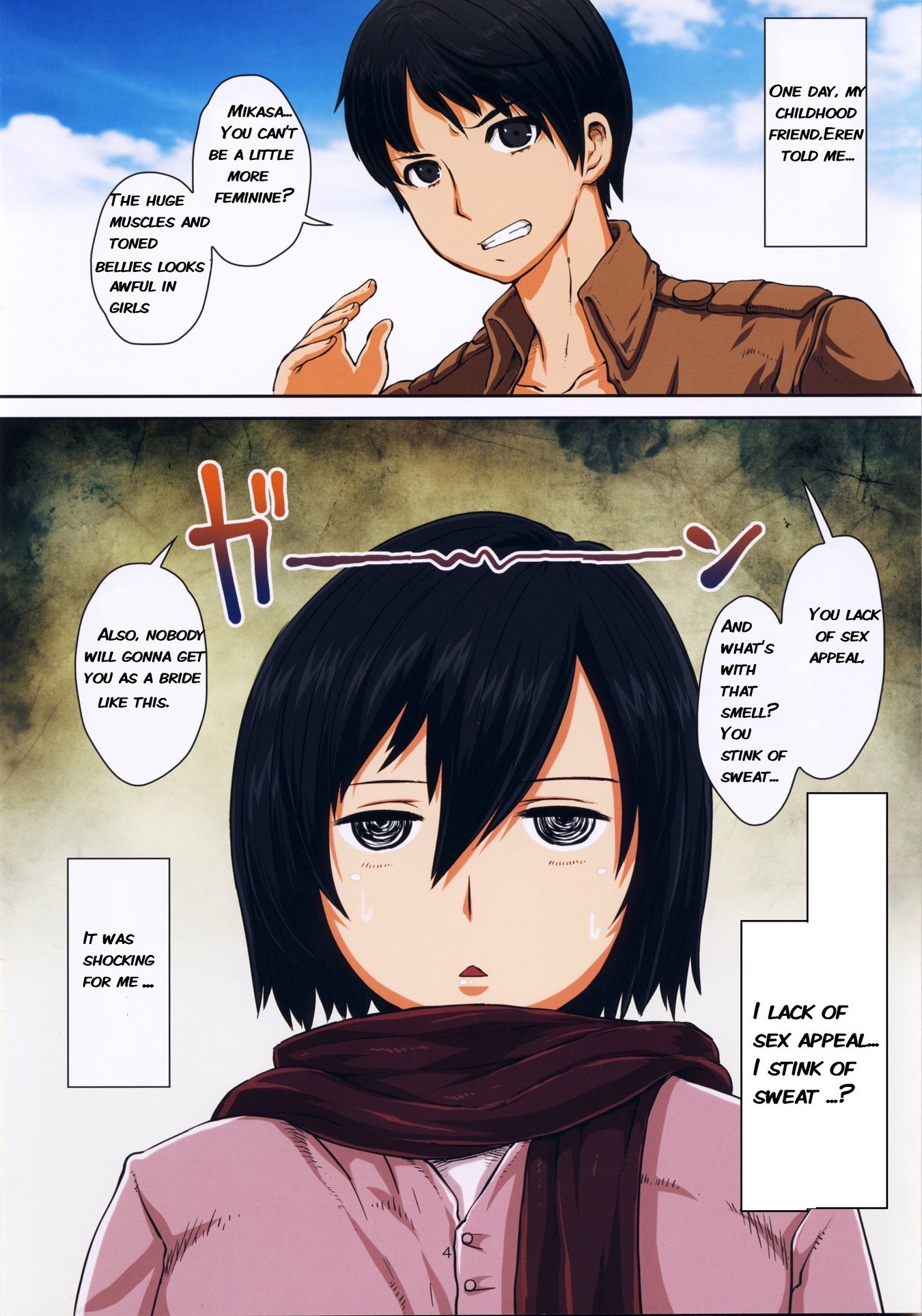 Fukkin Joshi Mikasa Ackerman wa Taishuu ga Ki ni naru Otoshi goro. image number 5