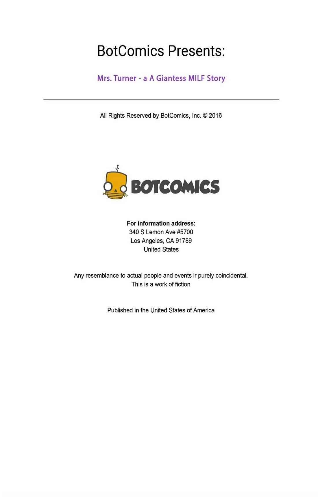 Mrs. Turner (j.j. mcquade), 89 images. Giantess porn comics.