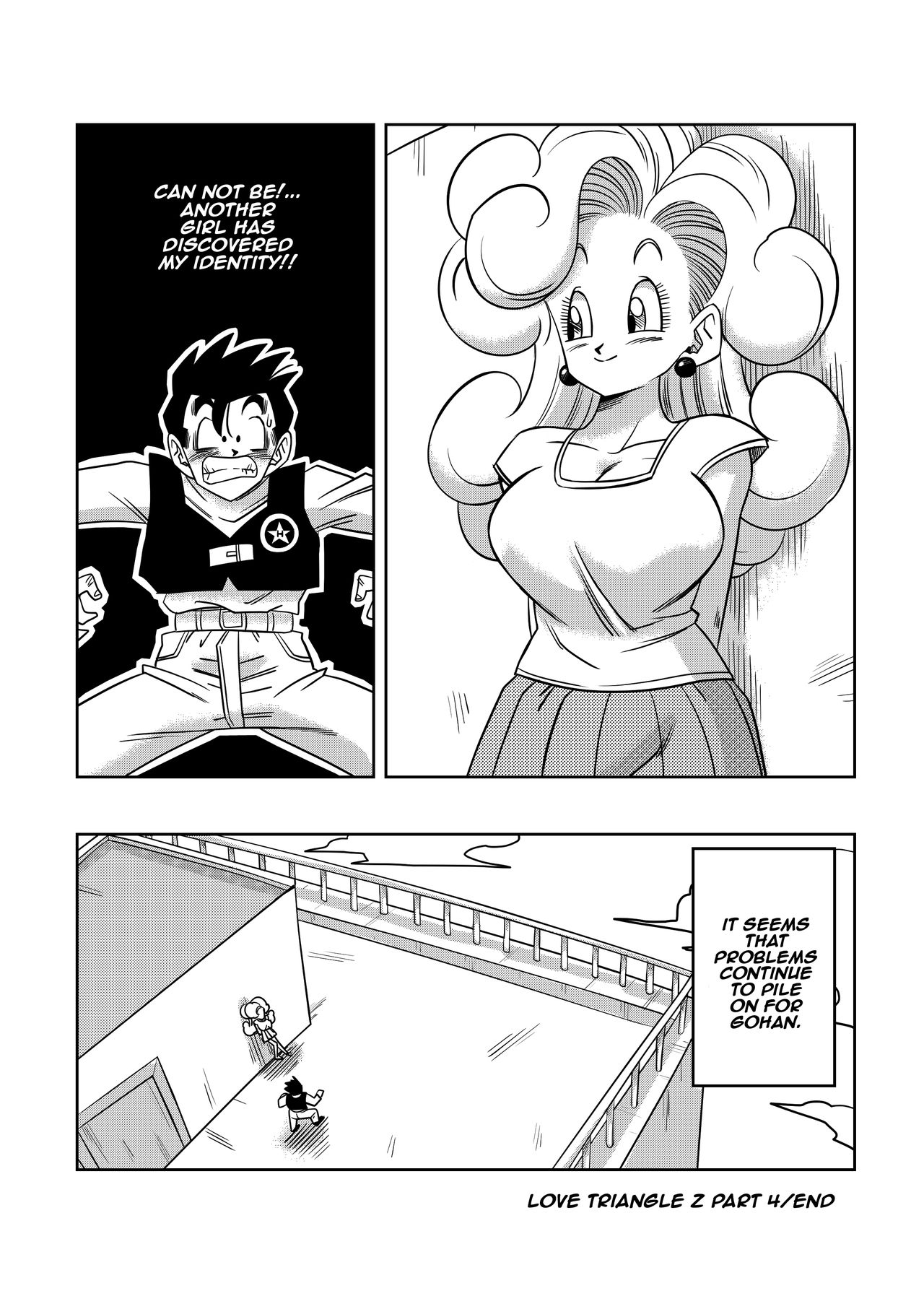 Love Triangle Z part 4 (dragon ball z) porn comic by [yamamoto]. Big  breasts porn comics.