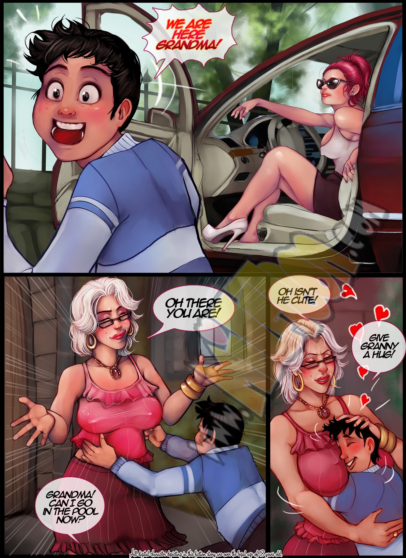 Grand mother prize comic porn