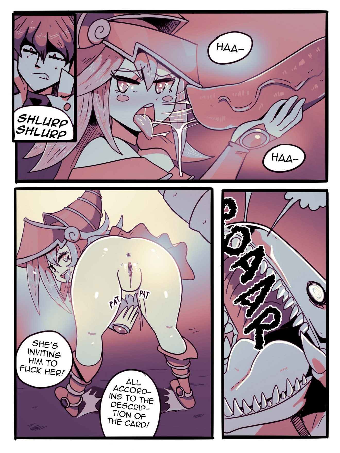 Dark Magician Girl VS Blue Eyes White Dragon (yu-gi-oh) porn comic by  [wolfrad senpai]. Blowjob porn comics.