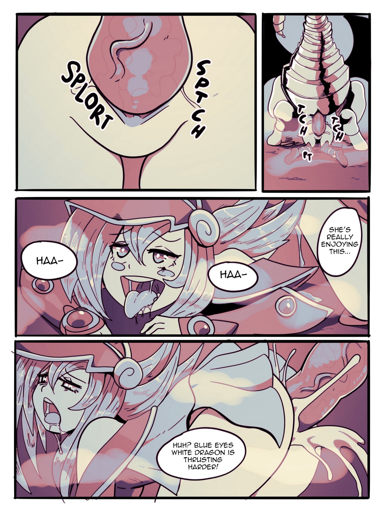 Dark Magician Girl VS Blue Eyes White Dragon (yu-gi-oh) porn comic by  [wolfrad senpai]. Blowjob porn comics.