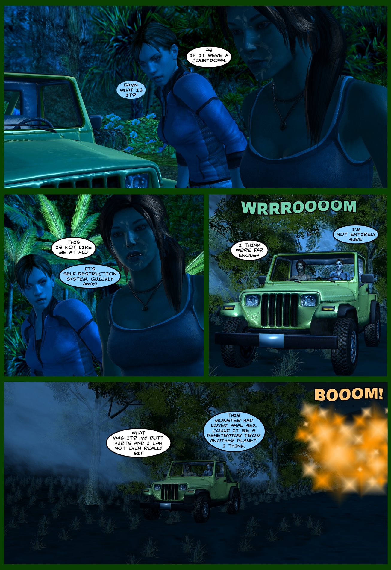 Lady Cop VS Penetrator (predator, resident evil, tomb raider) porn comic by  [lctr]. Anal porn comics.