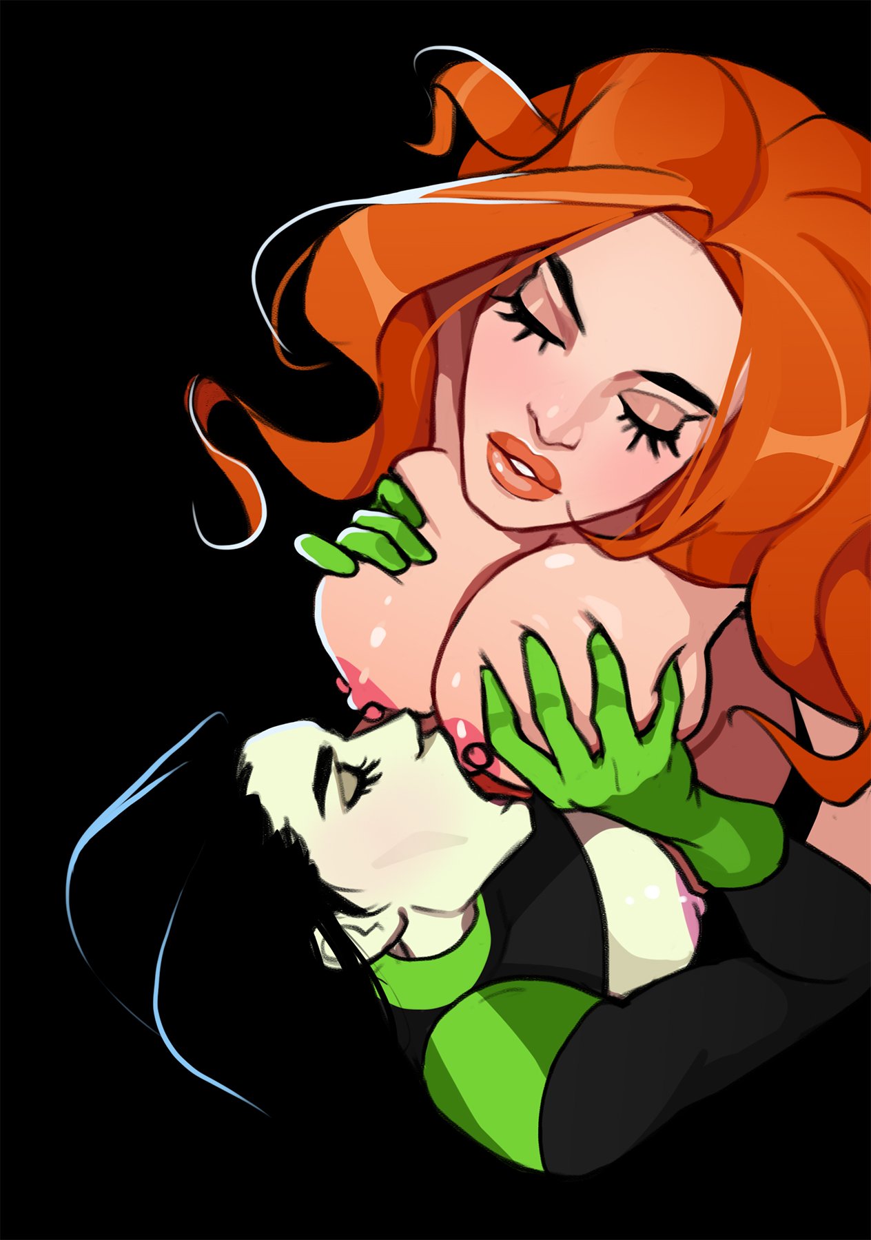 Olena Minko - Kim and Shego: Date on the roof (Kim Possible) image number 7