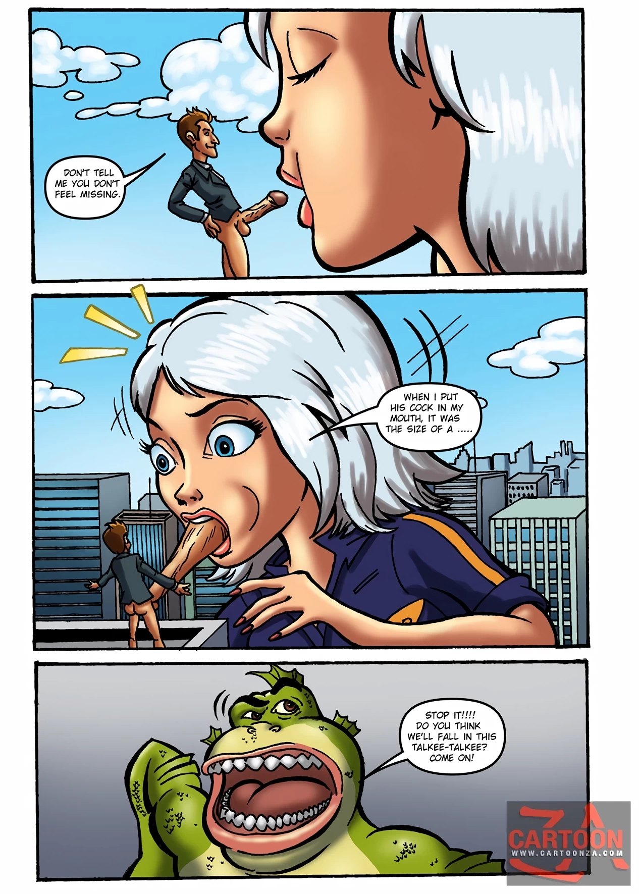 The Most Suitable Size (monsters vs aliens) porn comic by [marcelo salaza].  Fingering porn comics.