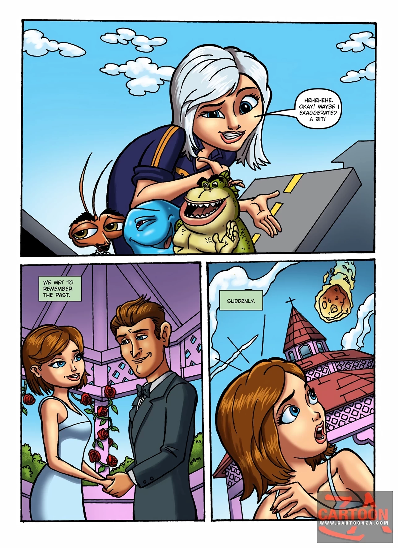 The Most Suitable Size (monsters vs aliens) porn comic by [marcelo salaza].  Fingering porn comics.