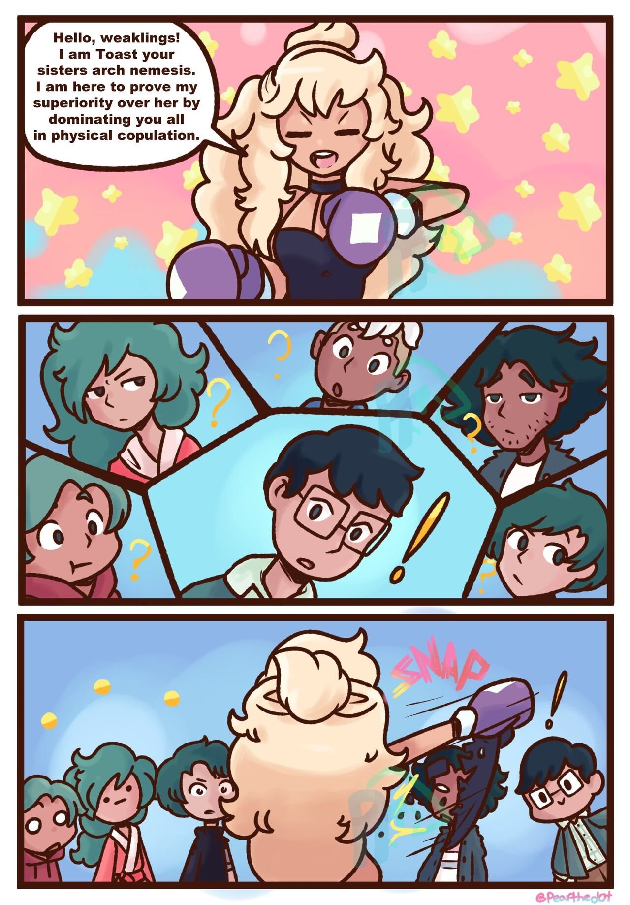 PearTheDot - Buttered Toast (bee and puppycat) porn comic image number 2