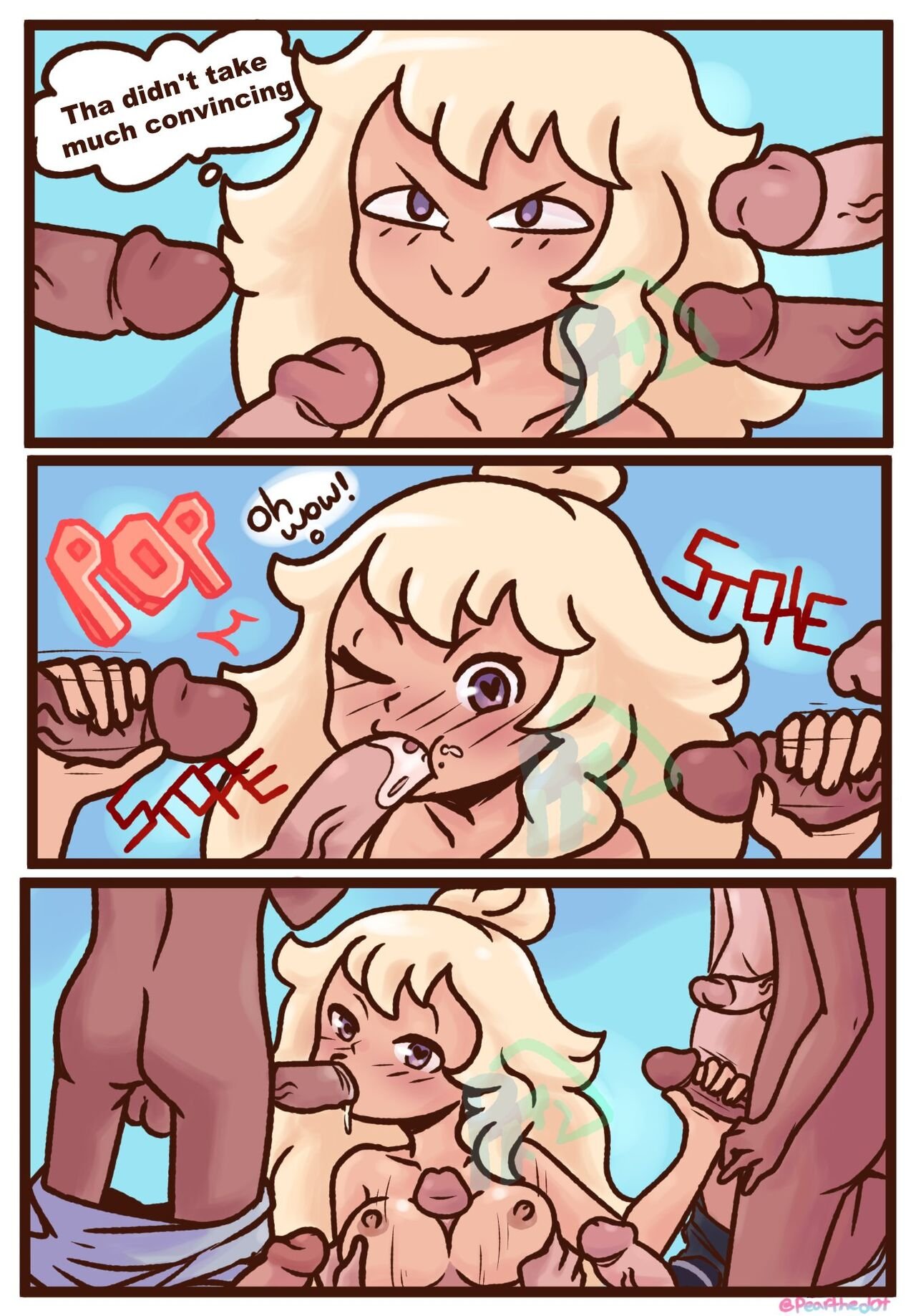 PearTheDot - Buttered Toast (bee and puppycat) porn comic image number 4