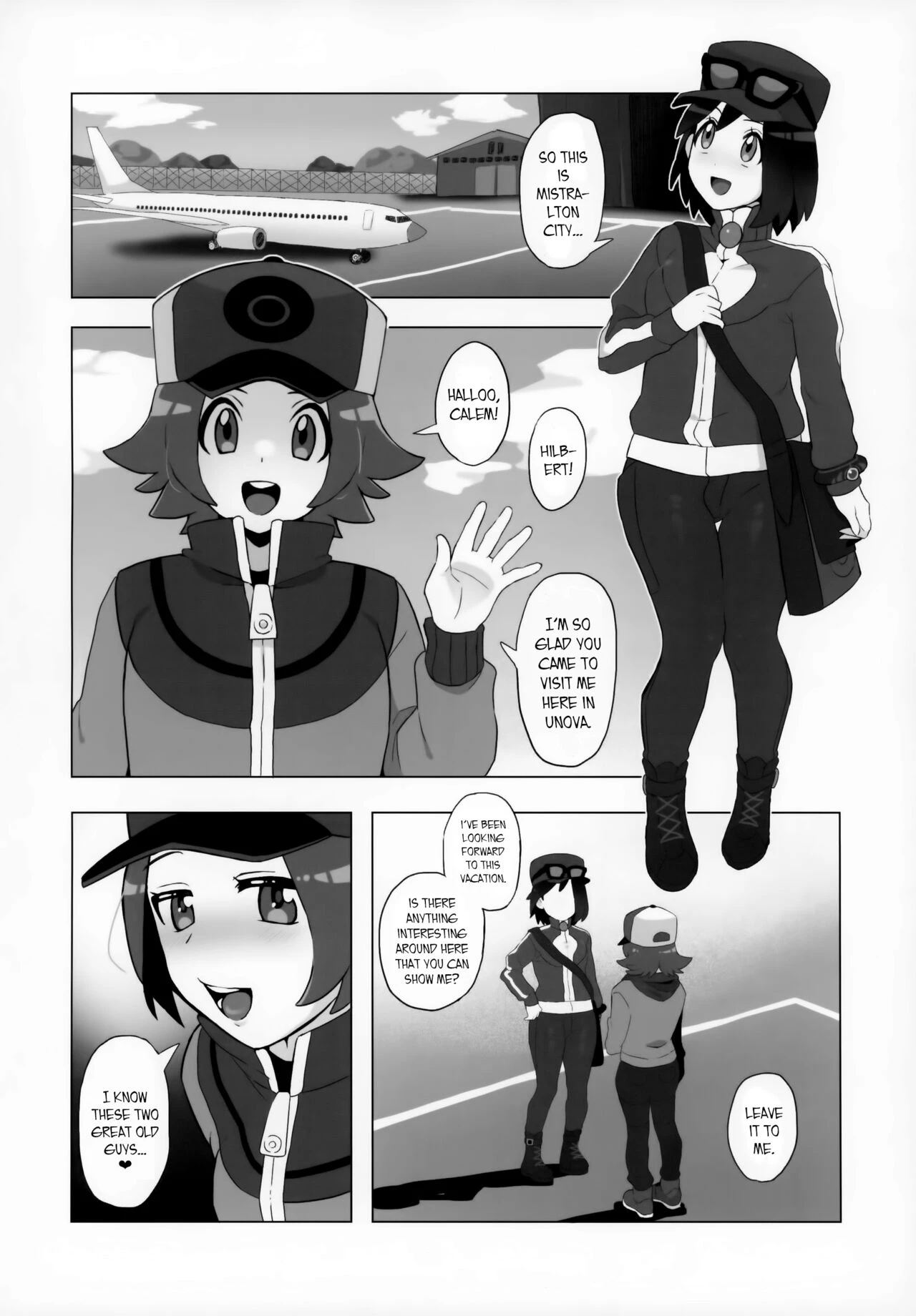 A Book about Hilbert and Calem having sex with various men  Toyakaru ga Isshu Chihou de Ironna to Ecchi Koto Suru Hon image number 2