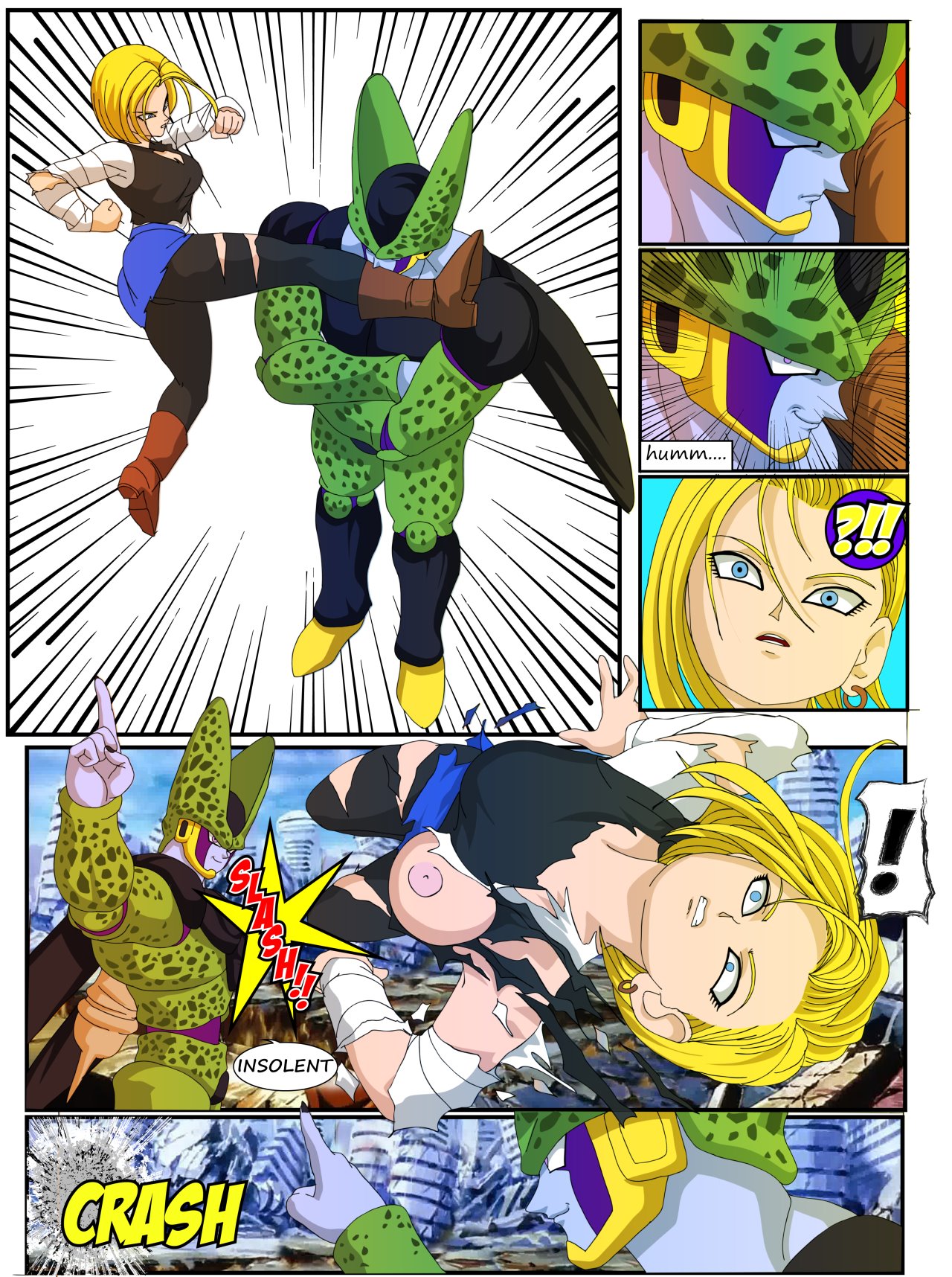 Android 18 vs Cel image number 1