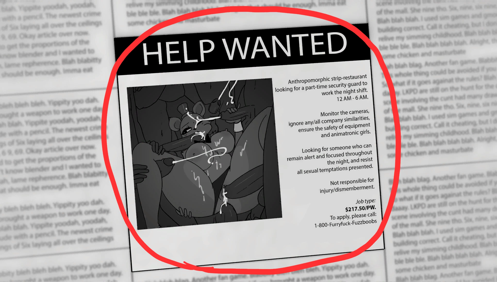 Five Nights At Fuzzboobs image number 1