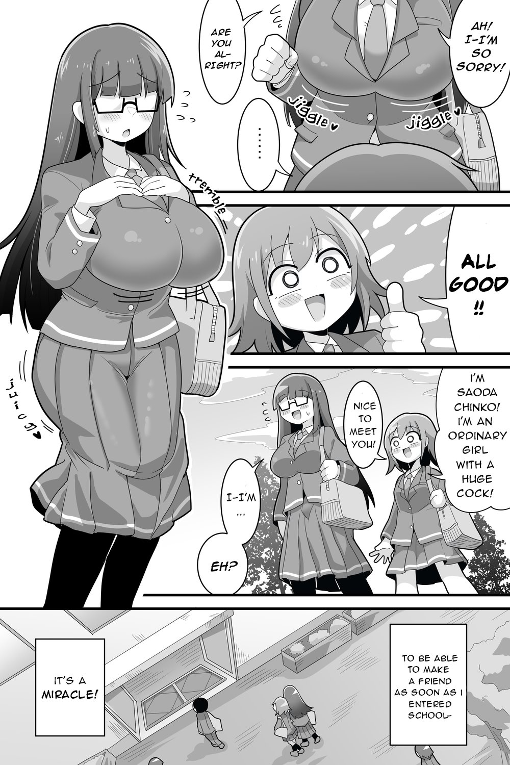 Futanari Dekachin School Life (dakkoku jiro), 34 images. Nakadashi porn  comics.