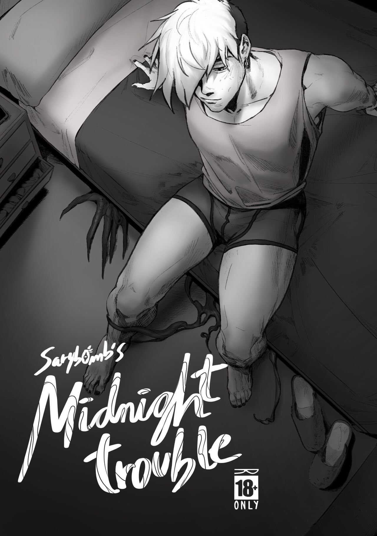 Sarybomb - Midnight Trouble (sarybomb), 13 images. Cuntboy porn comics.