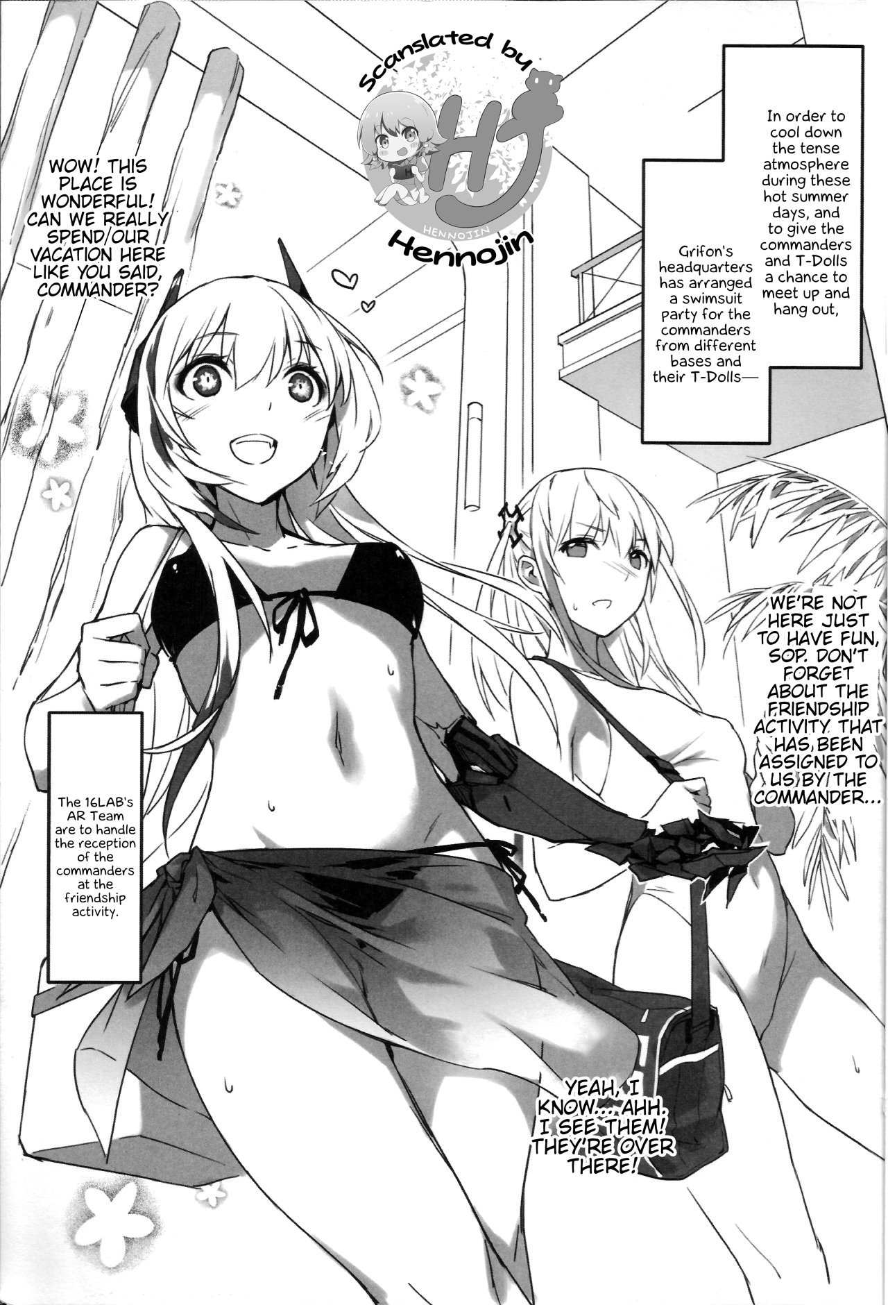 (FF32) TOMSETTW (ZEN) Grifon Summer Swimsuit Sex Party (Girls Frontline) English image number 1