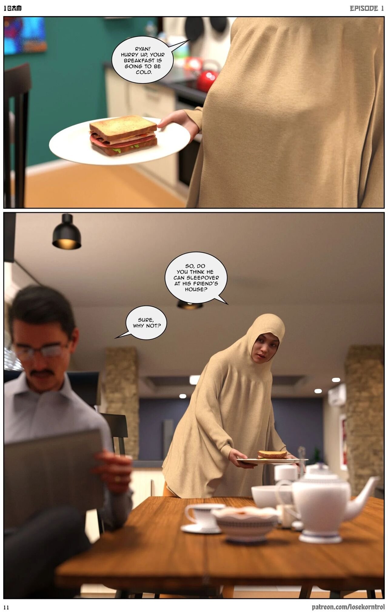 LoseKorntrol, Hijab 3DX - 10 AM - english image number 11