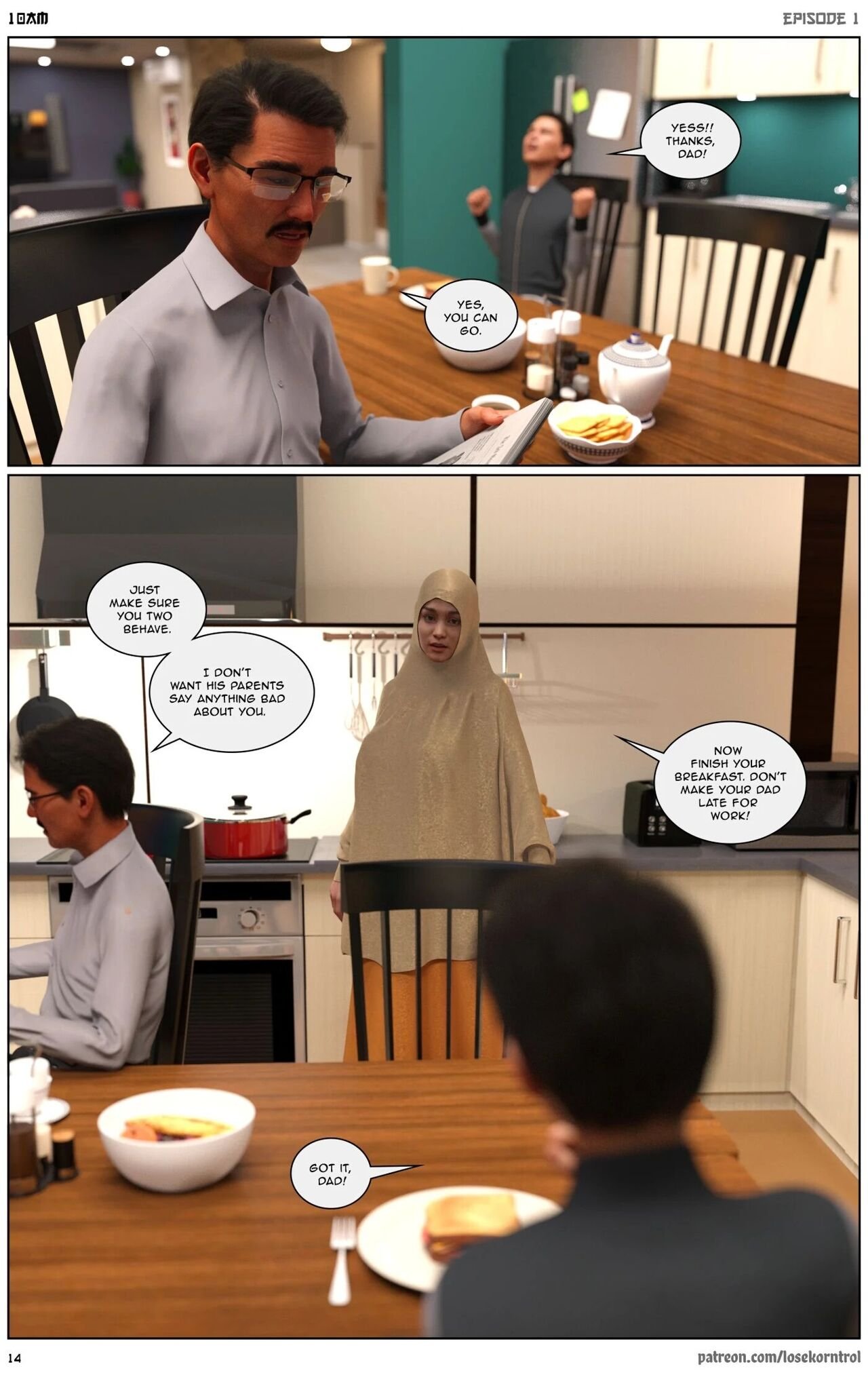 LoseKorntrol, Hijab 3DX - 10 AM - english image number 14