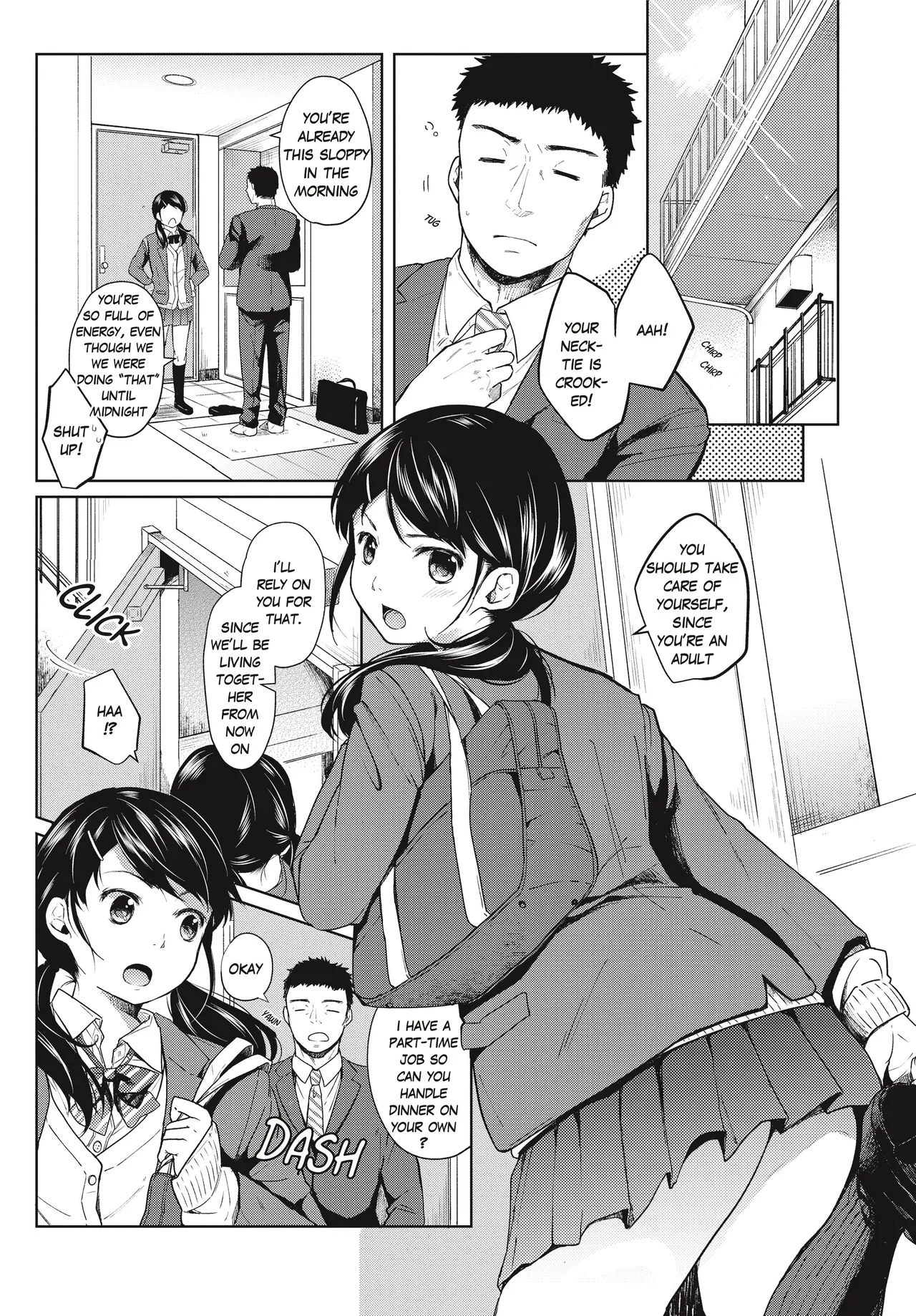 1 Room Apartment + Highschool Girl Suddenly Living Together? Close Contact!? First Sex!!? Ch 2 image number 1
