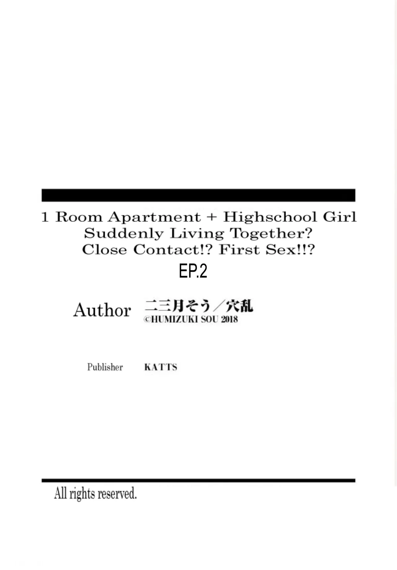 1 Room Apartment + Highschool Girl Suddenly Living Together? Close Contact!? First Sex!!? Ch 2 image number 25