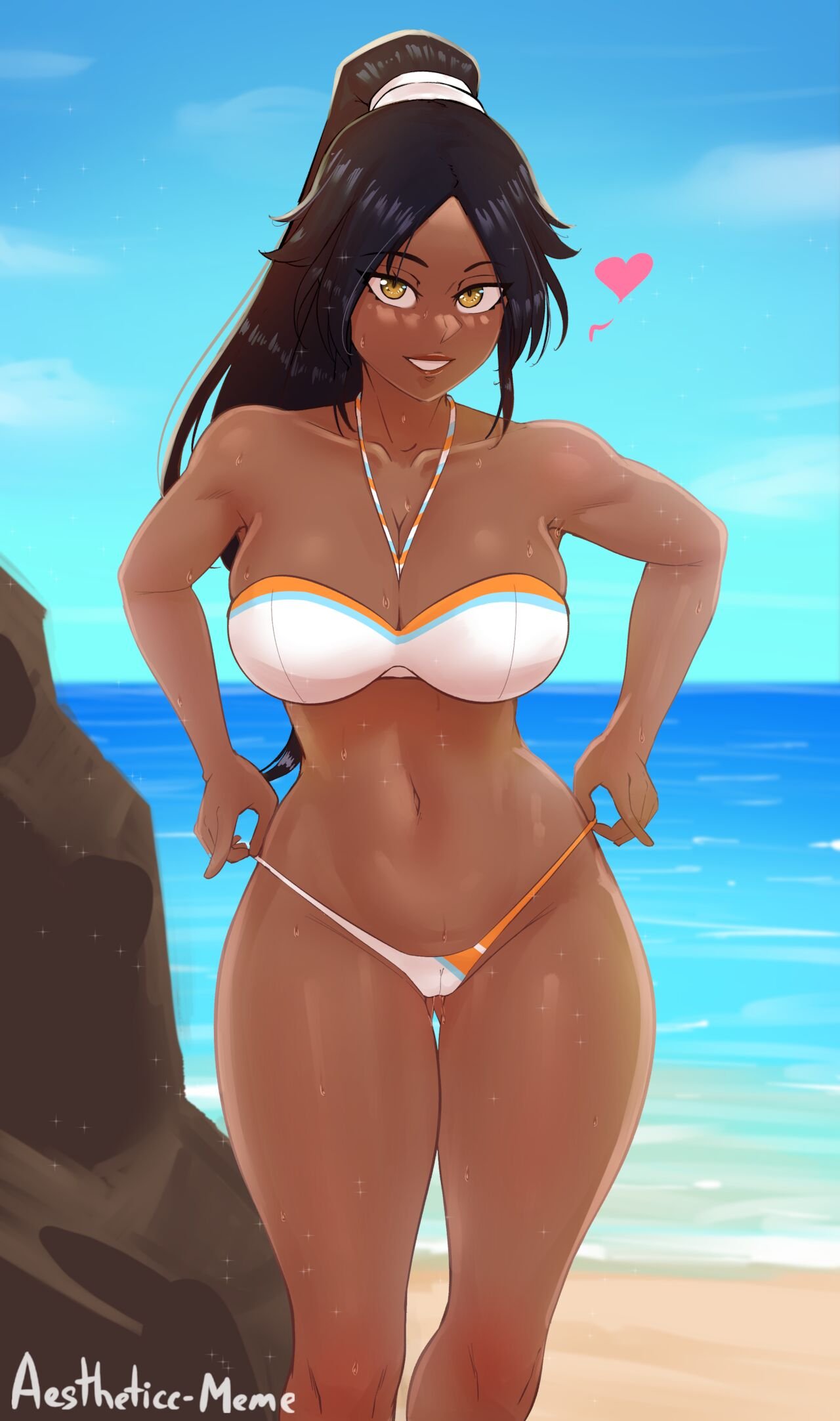 Beach Yoruichi (bleach) porn comic by [aestheticc-meme]. Bikini porn comics.