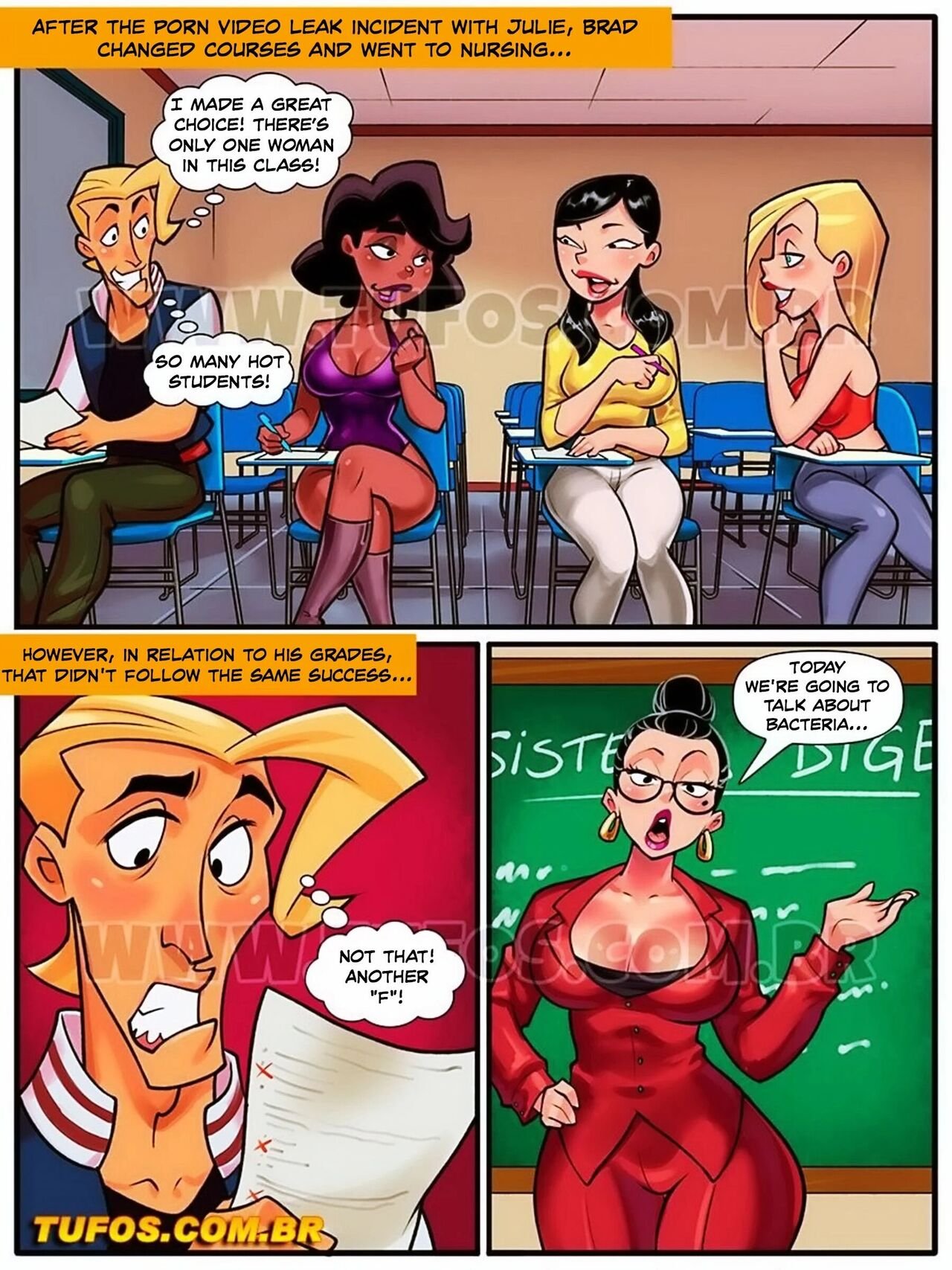 College Perverts 10- Anatomy Class - Tufos - english image number 1
