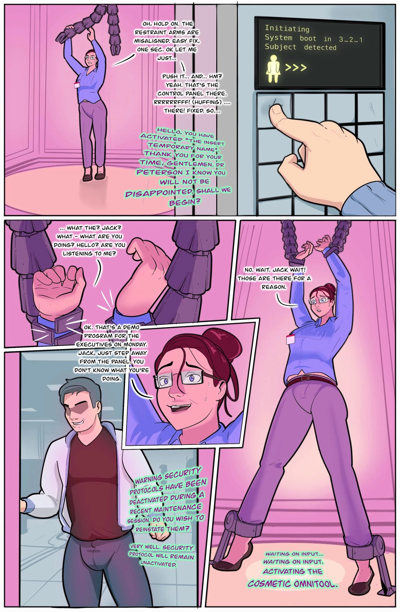 Bimbo (mana omega), 7 images. Big breasts porn comics.