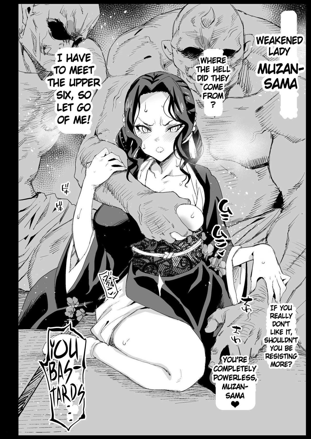 Making a Mess of Lady Muzan-sama - RAPE OF DEMON SLAYER 4 English -  ma-kurou (eromazun) porn comic parody on demon slayer. X-ray porn comics.