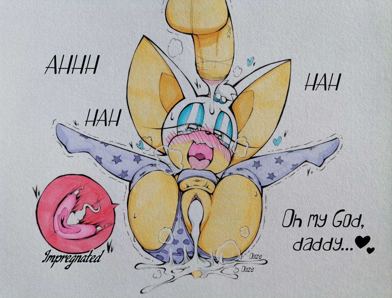 AbesDrawings - Loli Rouges Breeding Session (Sonic The Hedgehog) image number 1