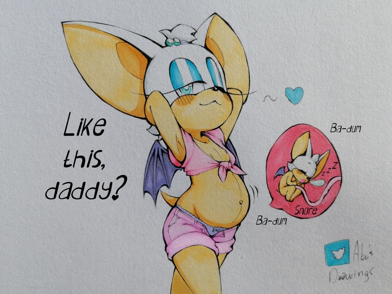 AbesDrawings - Loli Rouges Breeding Session (Sonic The Hedgehog) image number 2
