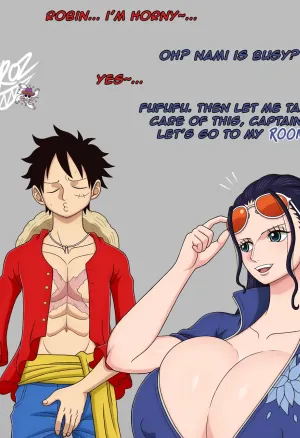 Nico Robin taking care of the captains needs
