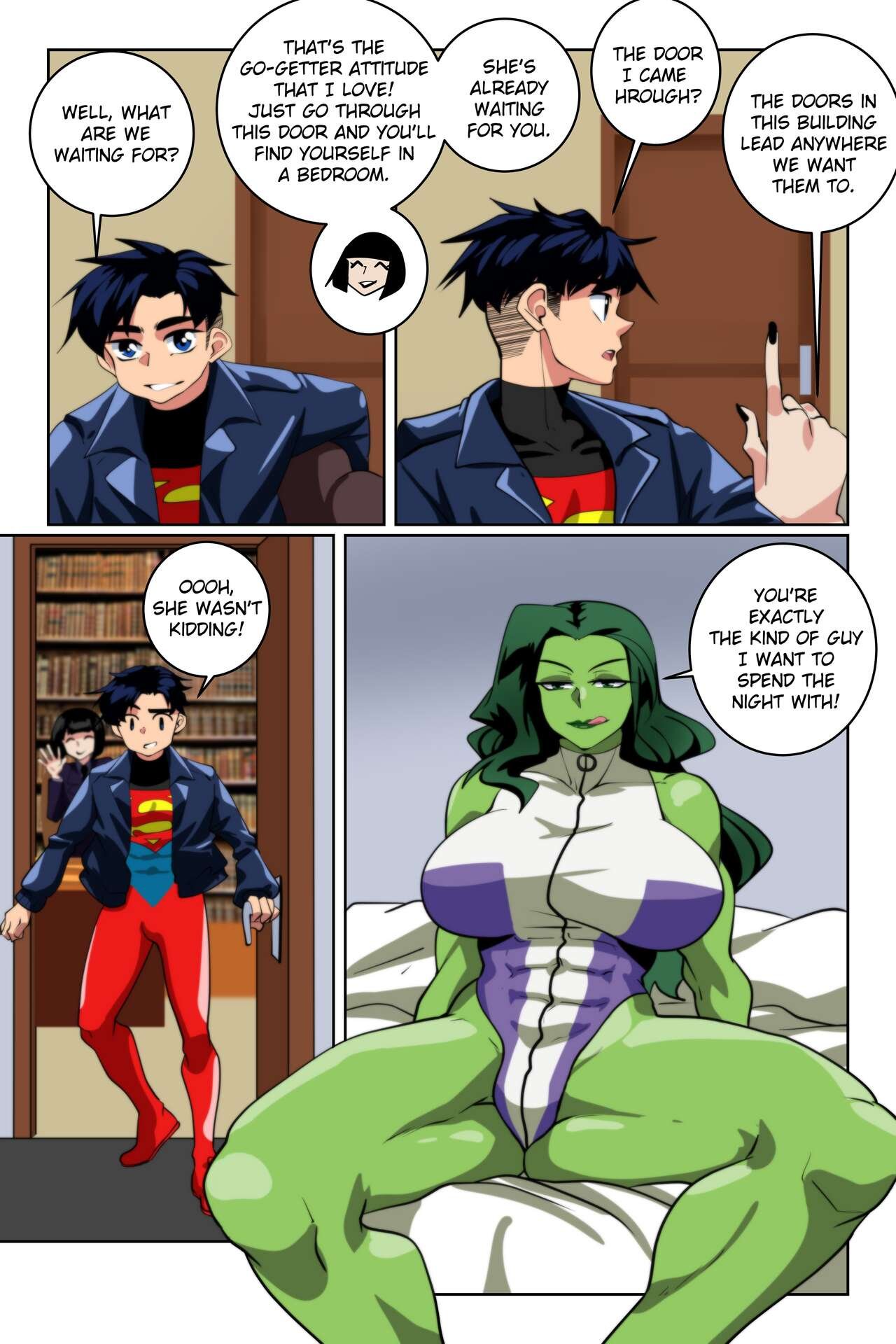 Aya Yanagisawa - Justice Lust Breeders (avengers, justice league, the  sensational she-hulk) porn comic by [aya yanagisawa]. Big breasts porn  comics.