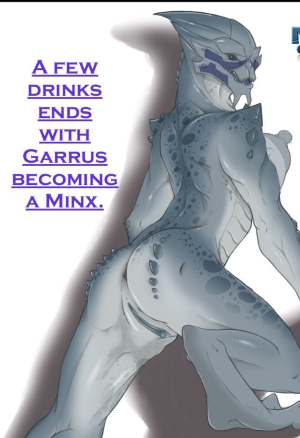 A Few Drinks Ends With Garrus Becoming A Minx porn comic