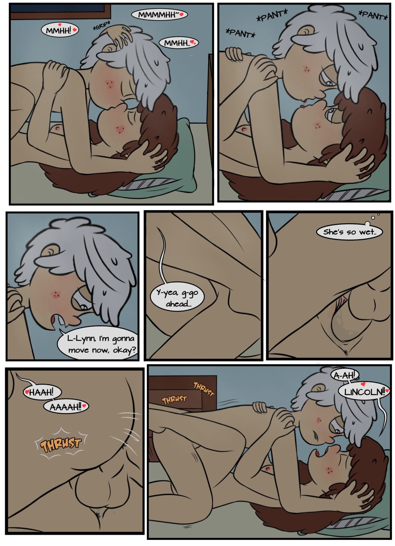 loler182 - Night of Passion (The Loud House) porn comic image number 1