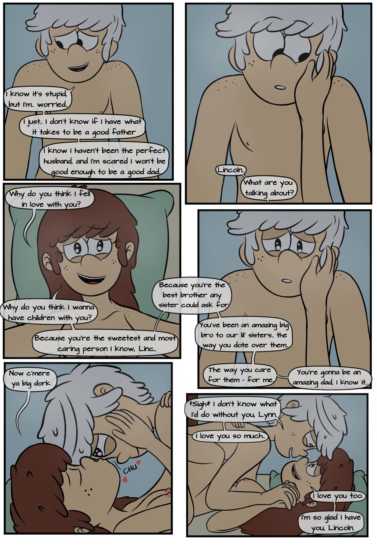 loler182 - Night of Passion (The Loud House) porn comic image number 6