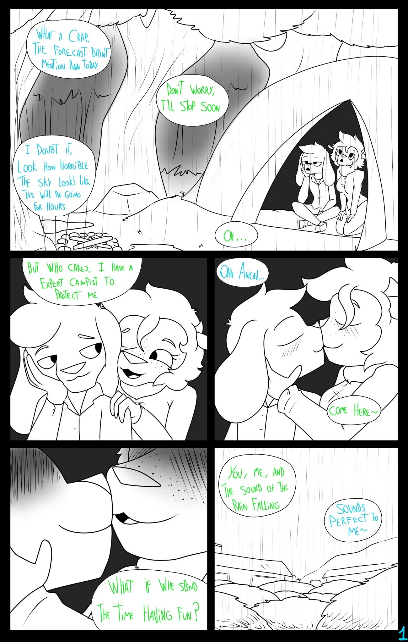 Camping Under the Rain