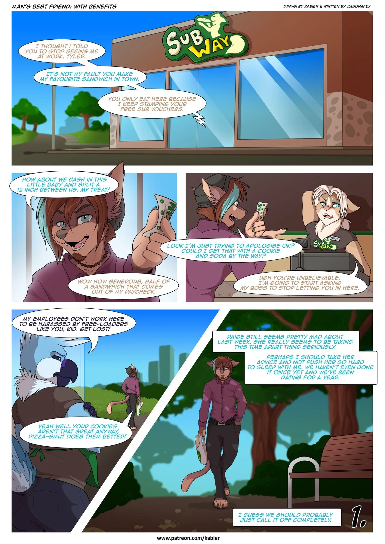 Mans Friend: With Benefits (kabier), 31 images. Animal on furry porn comics.