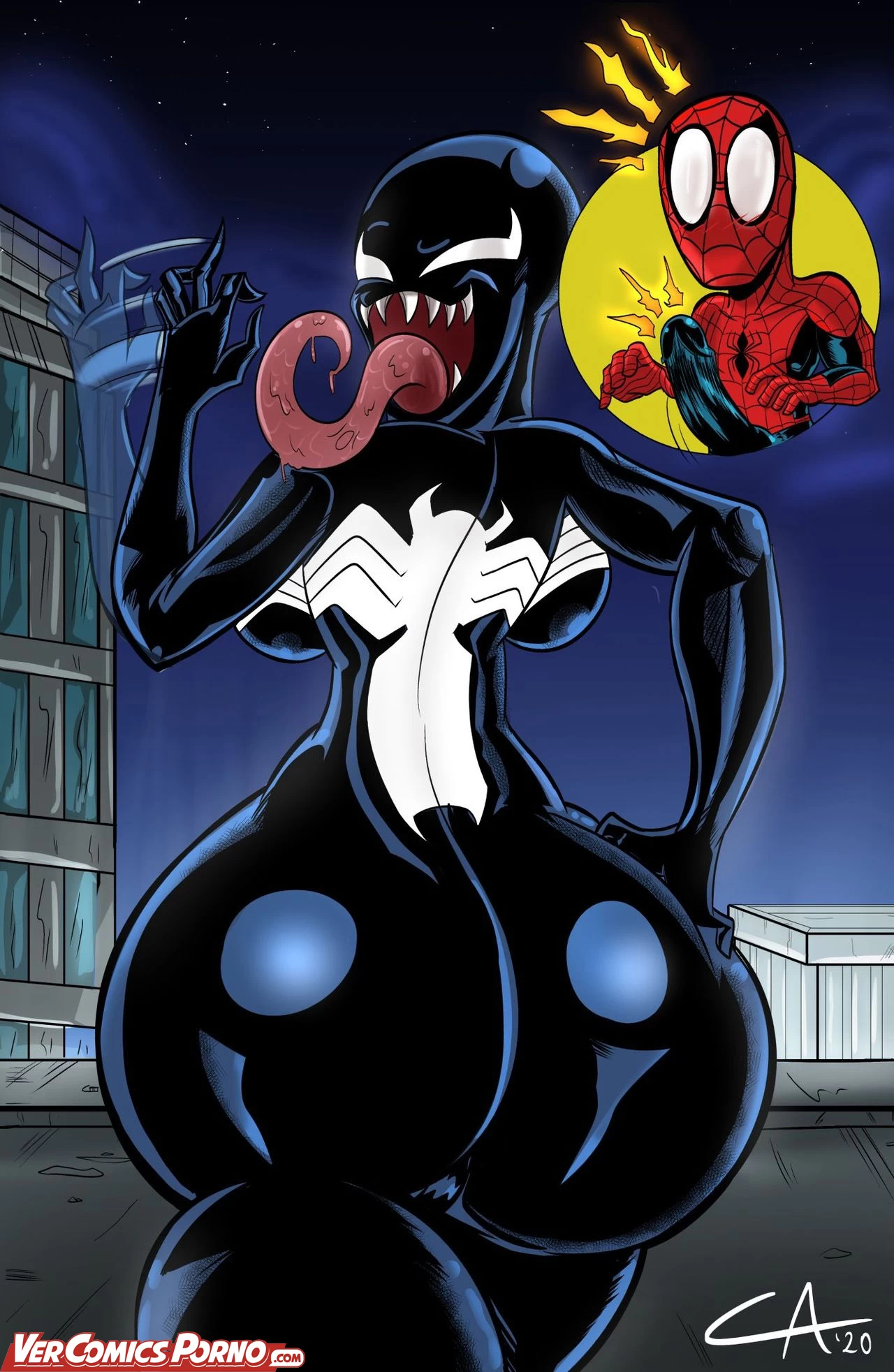 She-Venom (Completed) (spider-man) porn comic by [ameizing lewds]. Masked  face porn comics.