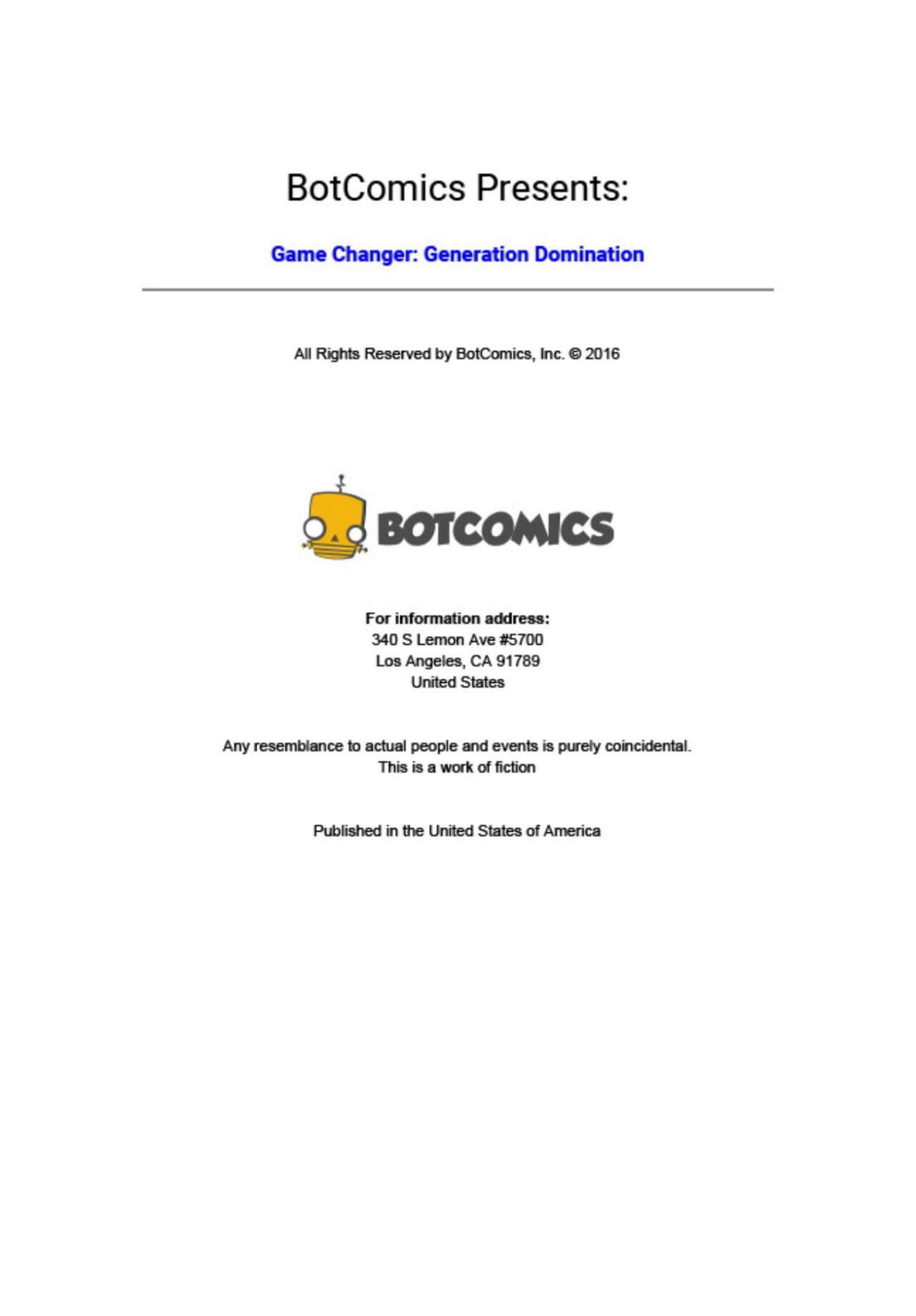 BotComics - Game Changer - Generation Domination (English) image number 1