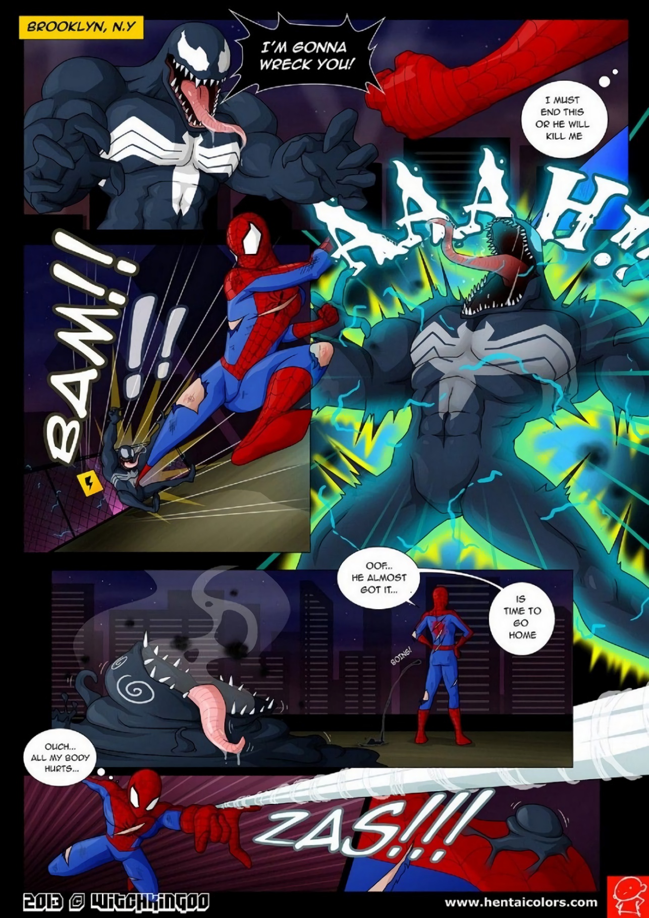 Spider-Man - Special Halloween (spider-man) porn comic by [witchking00].  Masked face porn comics.