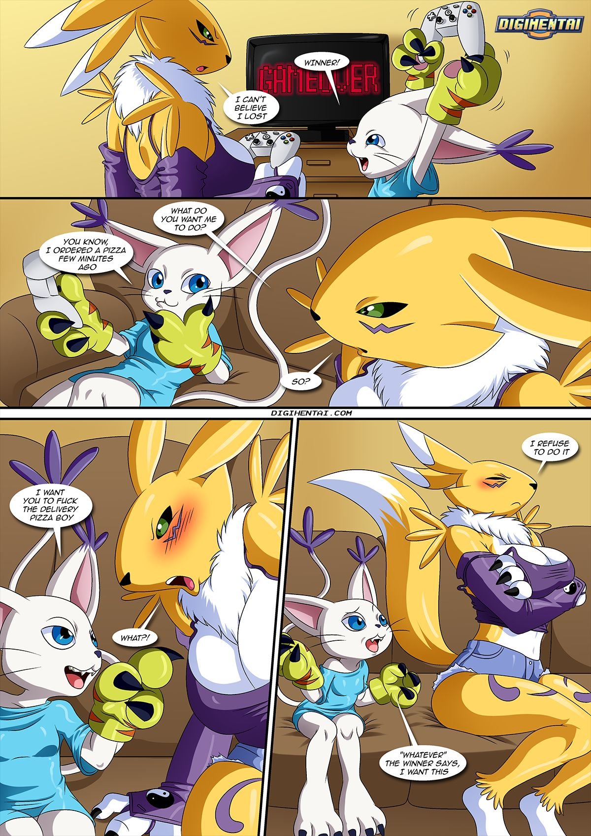 (Palcomix) Dirty Gamers (digimon) porn comic image number 4