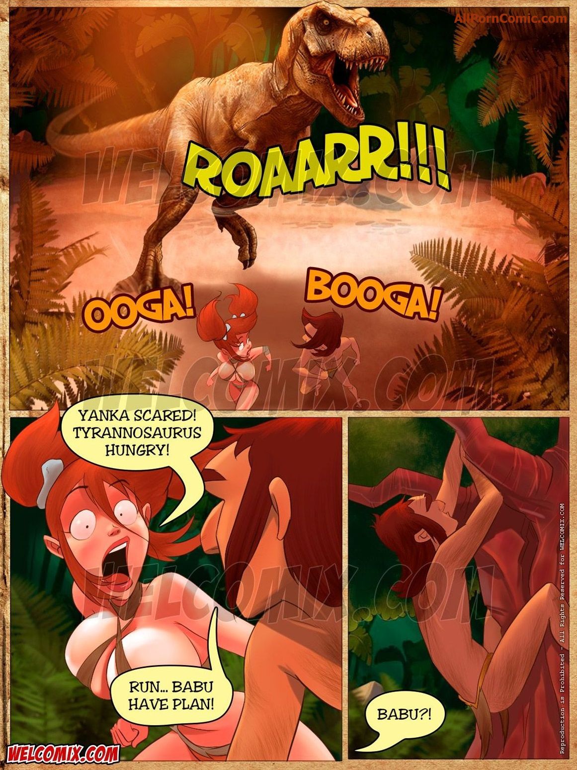 Jurassic Tribe 4: Running from the Tyrannosaurus image number 2