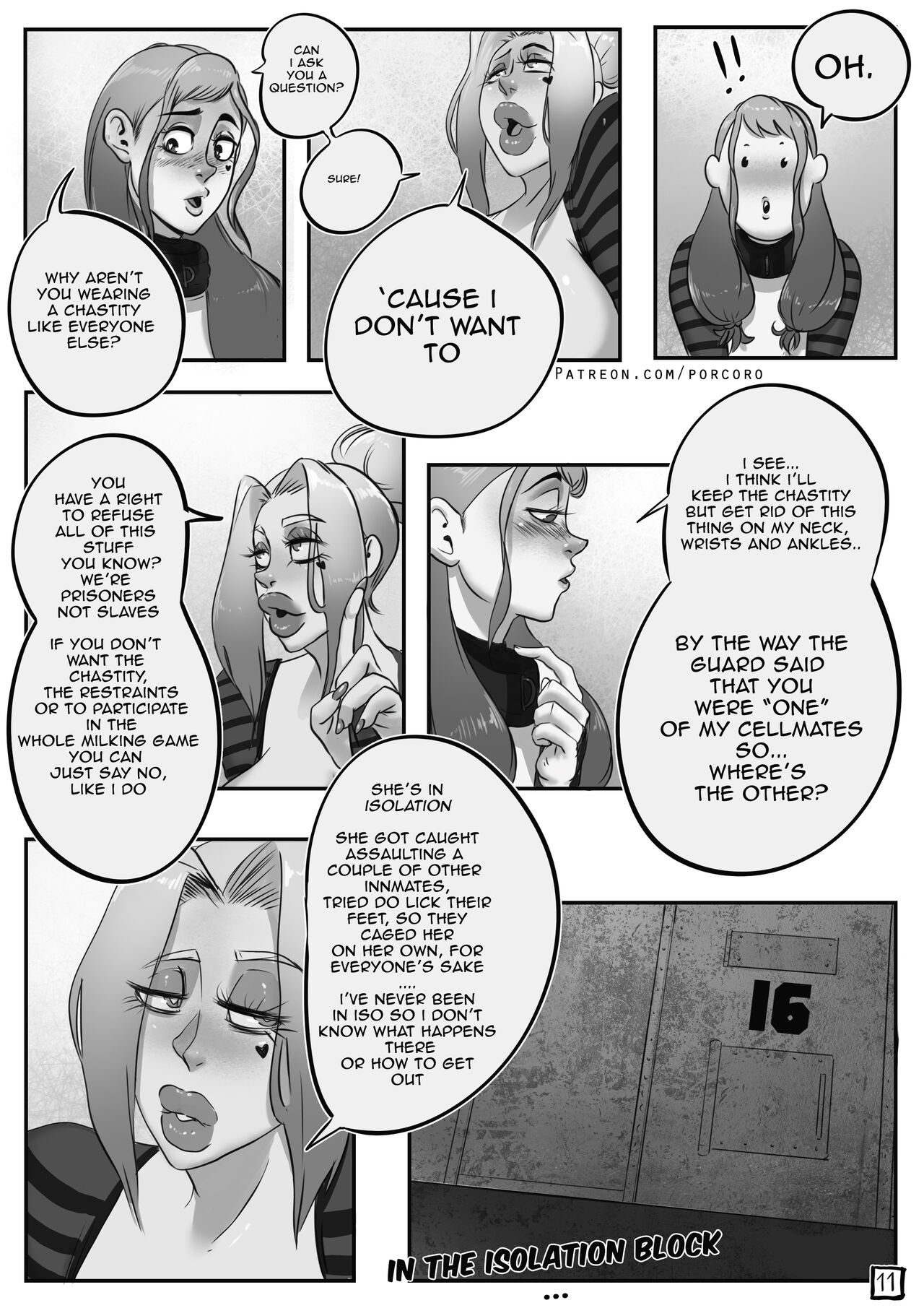 Porcoro - Bimbo Prison porn comic image number 9